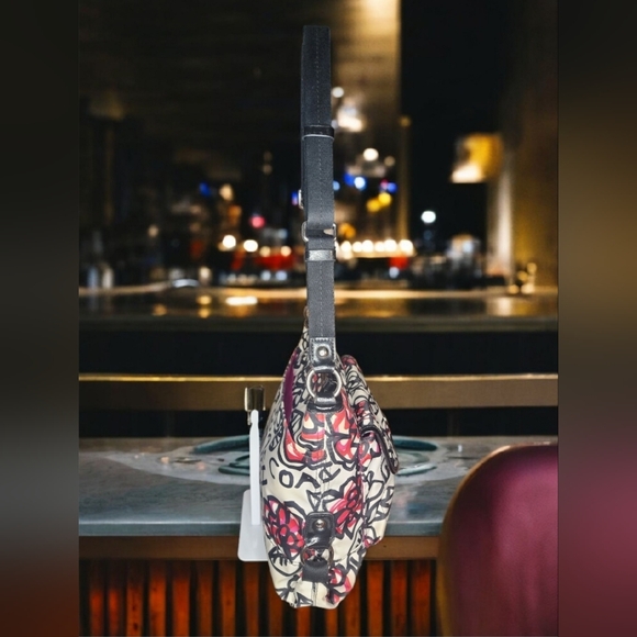 Vintage Coach Poppy Daisy Kyra Floral Graffiti Crossbody Messenger Bag - Picture 12 of 16